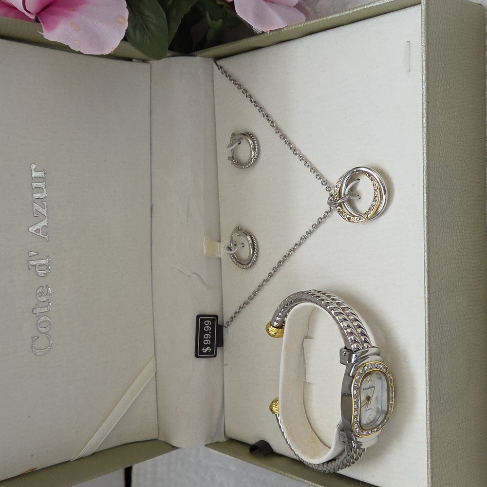 Cote d' Azur Silver and Gold Jewelry Set